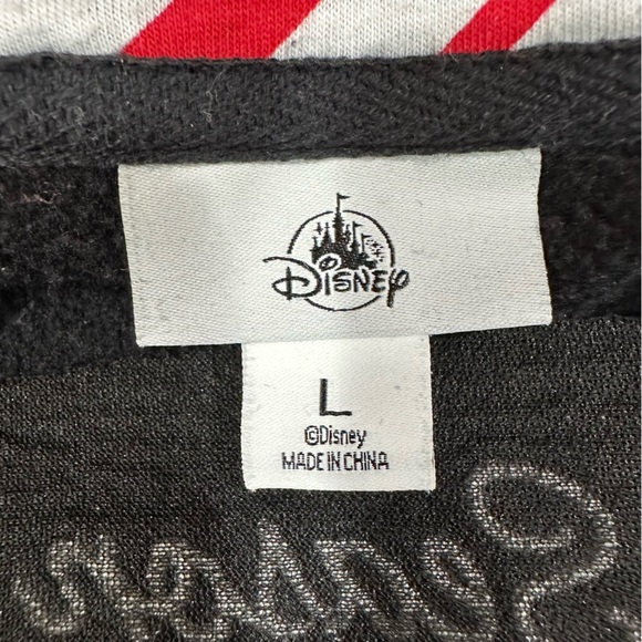 Disney Parks Jolly Christmas Mickey Mouse Hoodie Zip Up Jacket Size Large - Picture 4 of 5